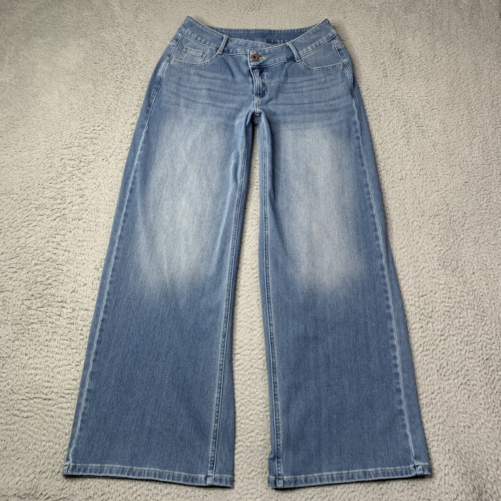 HALARA Light Wash Wide Leg Jeans